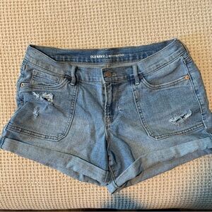 Old Navy Women's Distressed Blue Jean Shorts